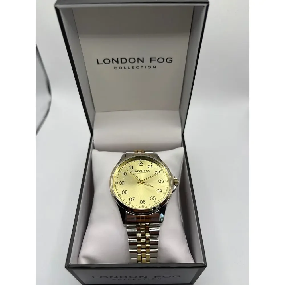London Fog Collection Womens Watch Two Tone with Champagne Dial NWT